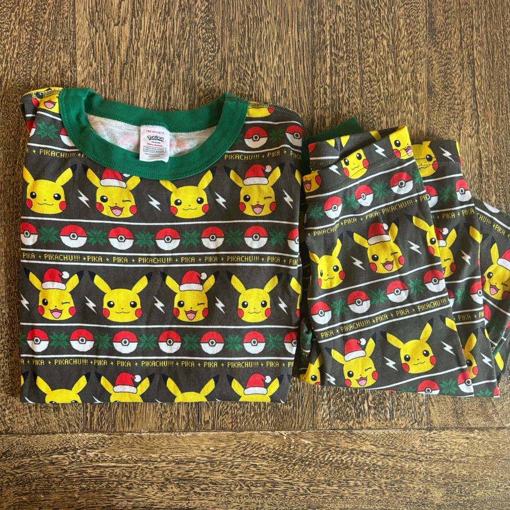 Hanna Andersson Pokémon Pikachu Christmas Pajamas